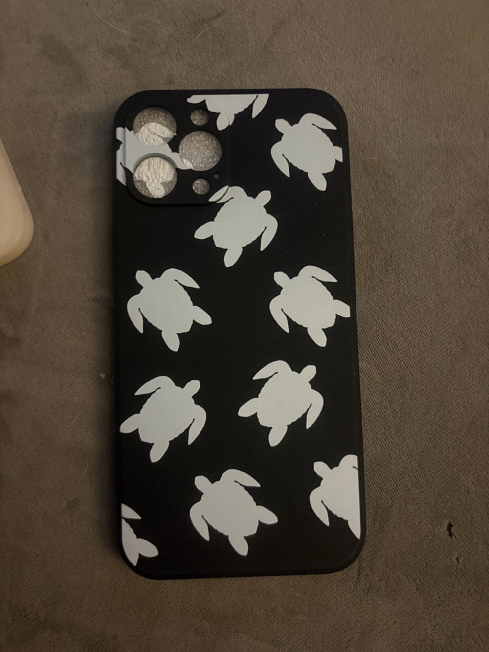 Black Turtle Pattern Phone Case - Protective Soft Cover